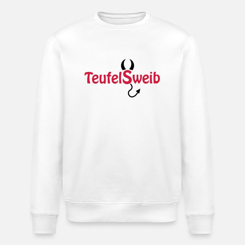 Teufelsweib - Stanley/Stella Unisex Bio-Sweatshirt ROLLER - Weiß