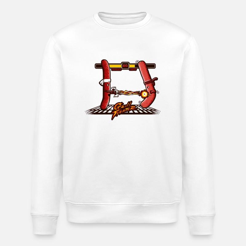 Barbecue - Sweat bio ROLLER Stanley/Stella Unisexe - blanc