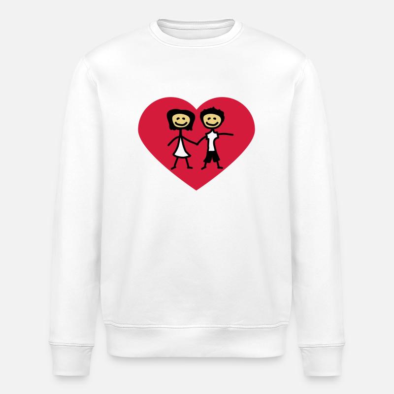 herz_3c - Sweat bio ROLLER Stanley/Stella Unisexe - blanc