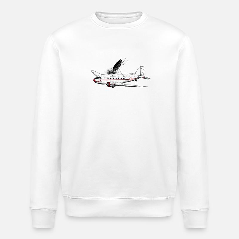 gnat bite - Stanley/Stella ROLLER Unisex Organic Sweatshirt - white