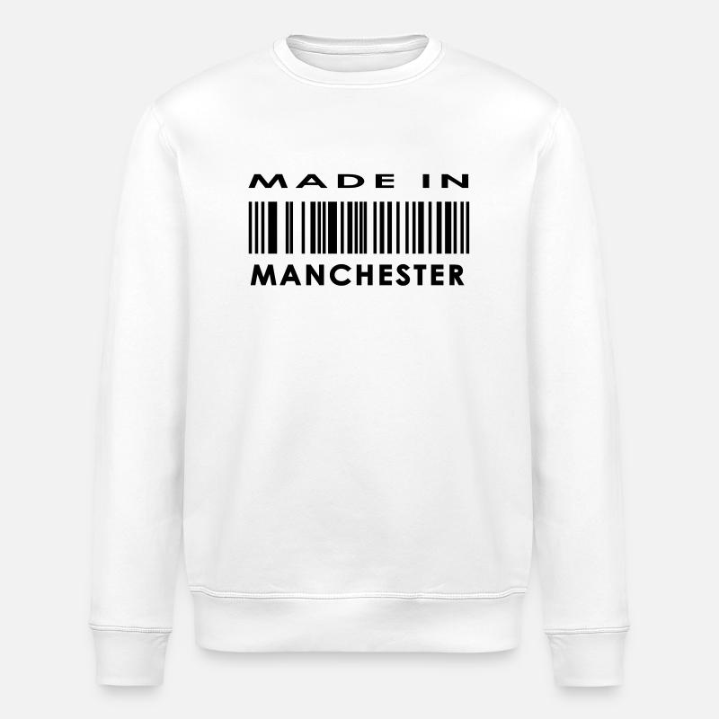 Made in Manchester - Stanley/Stella ROLLER Unisex Organic Sweatshirt - white