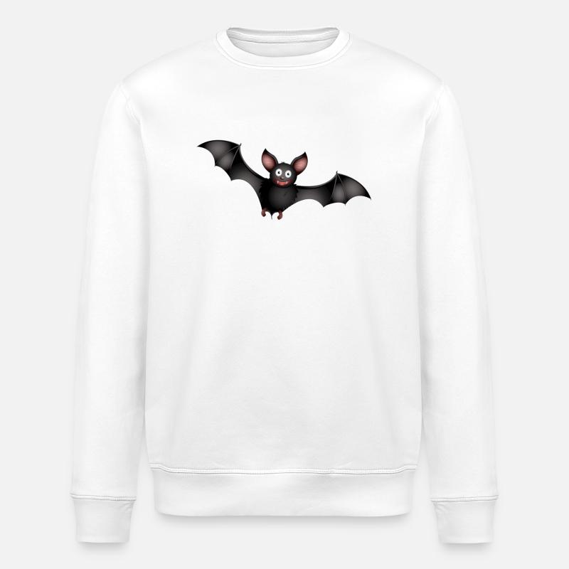 Fledermaus - Stanley/Stella Unisex Bio-Sweatshirt ROLLER - Weiß
