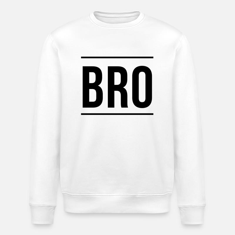 Bro - Sweat bio ROLLER Stanley/Stella Unisexe - blanc