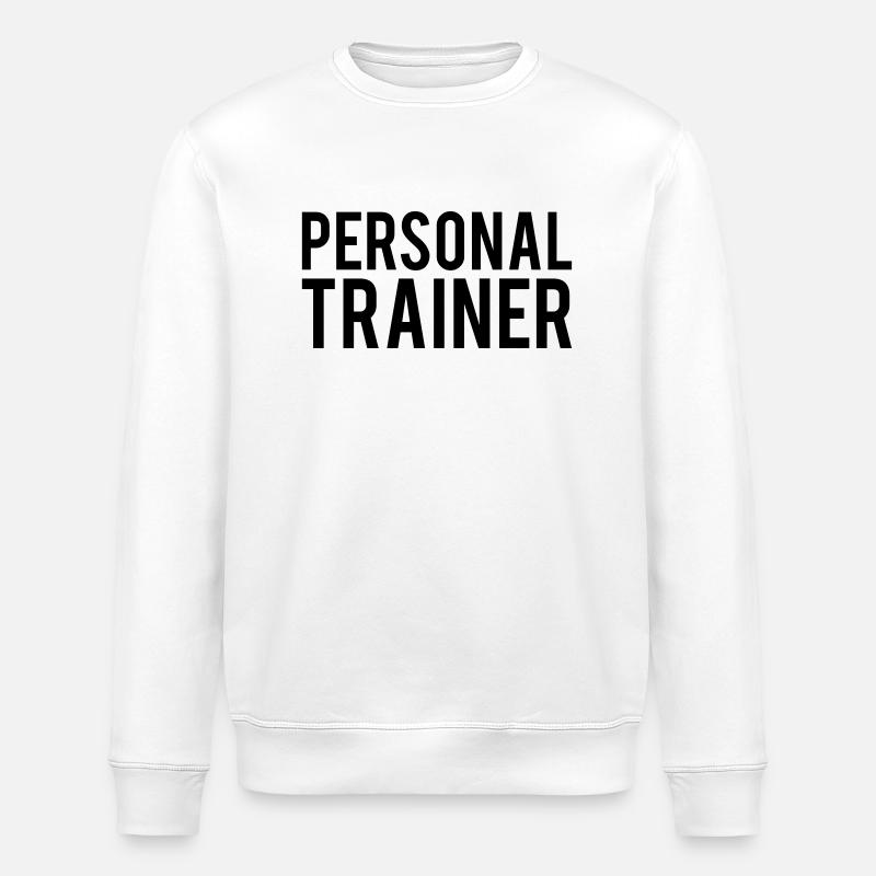 Personal Trainer - Sweat bio ROLLER Stanley/Stella Unisexe - blanc