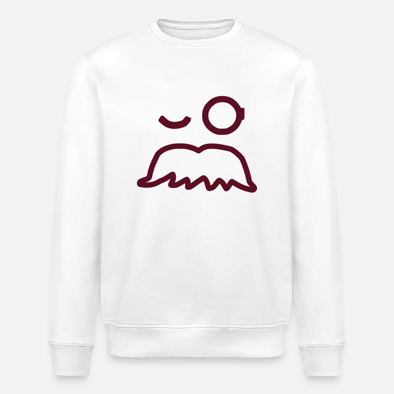 Moustache - by www.CodeShirt24.de - Sweat bio ROLLER Stanley/Stella Unisexe - blanc