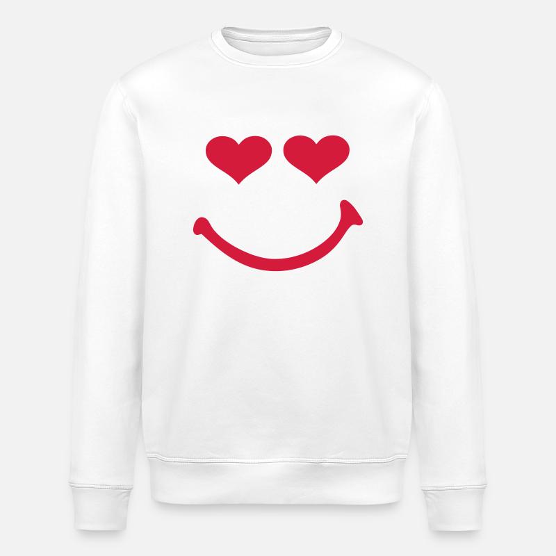 Smiley - Sweat bio ROLLER Stanley/Stella Unisexe - blanc
