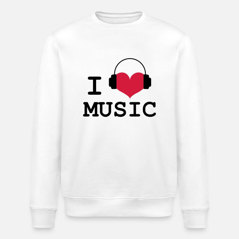 I Love Music ! - Sweat bio ROLLER Stanley/Stella Unisexe - blanc