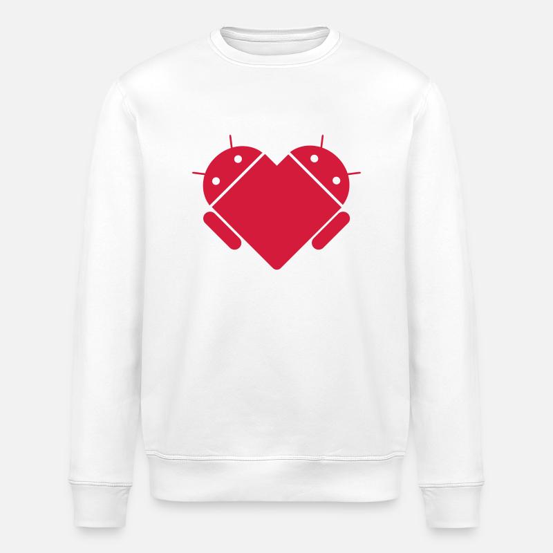 Amour Android - Sweat bio ROLLER Stanley/Stella Unisexe - blanc