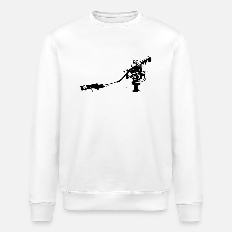 Plattenspieler - Stanley/Stella Unisex Bio-Sweatshirt ROLLER - Weiß