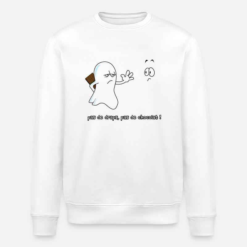 No choco - Sweat bio ROLLER Stanley/Stella Unisexe - blanc