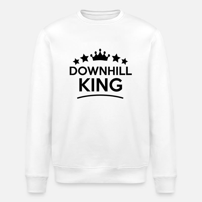 downhill king stars - Stanley/Stella Unisex Bio-Sweatshirt ROLLER - Weiß