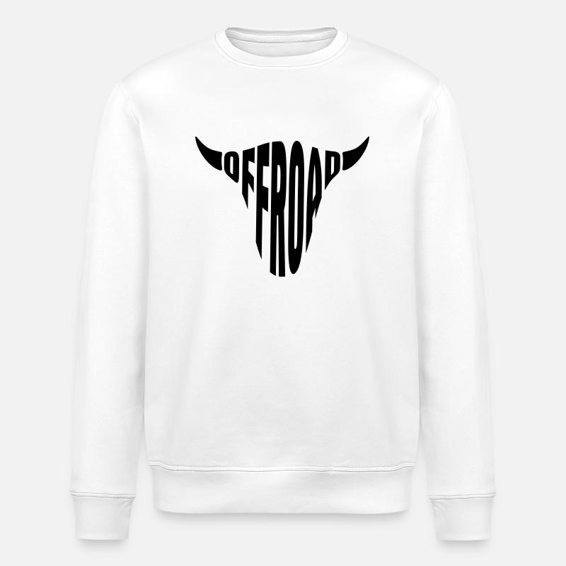 Offroad 4x4 Car T-Shirt - Sweat bio ROLLER Stanley/Stella Unisexe - blanc