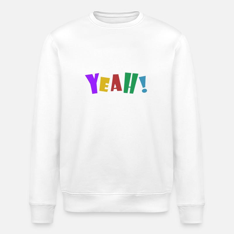 YEAH! - Stanley/Stella Unisex Bio-Sweatshirt ROLLER - Weiß