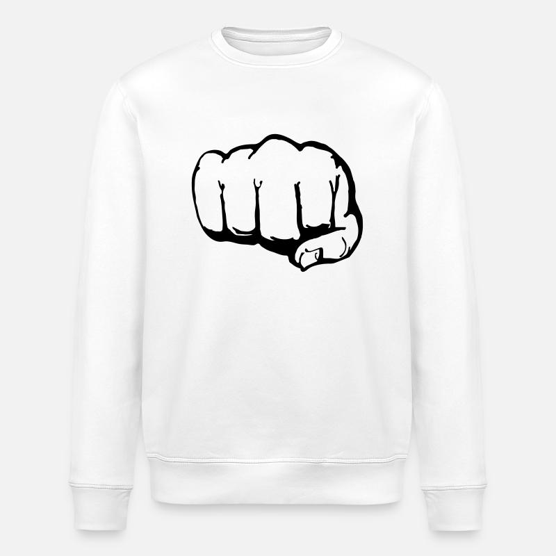 Faust (1c) - Stanley/Stella Unisex Bio-Sweatshirt ROLLER - Weiß