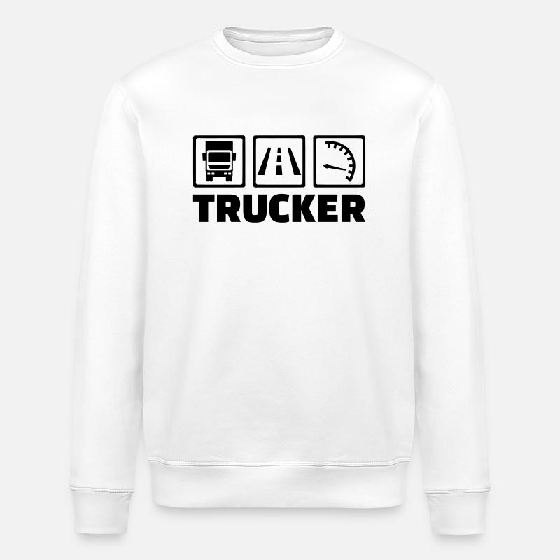 Trucker - Stanley/Stella Unisex Bio-Sweatshirt ROLLER - Weiß