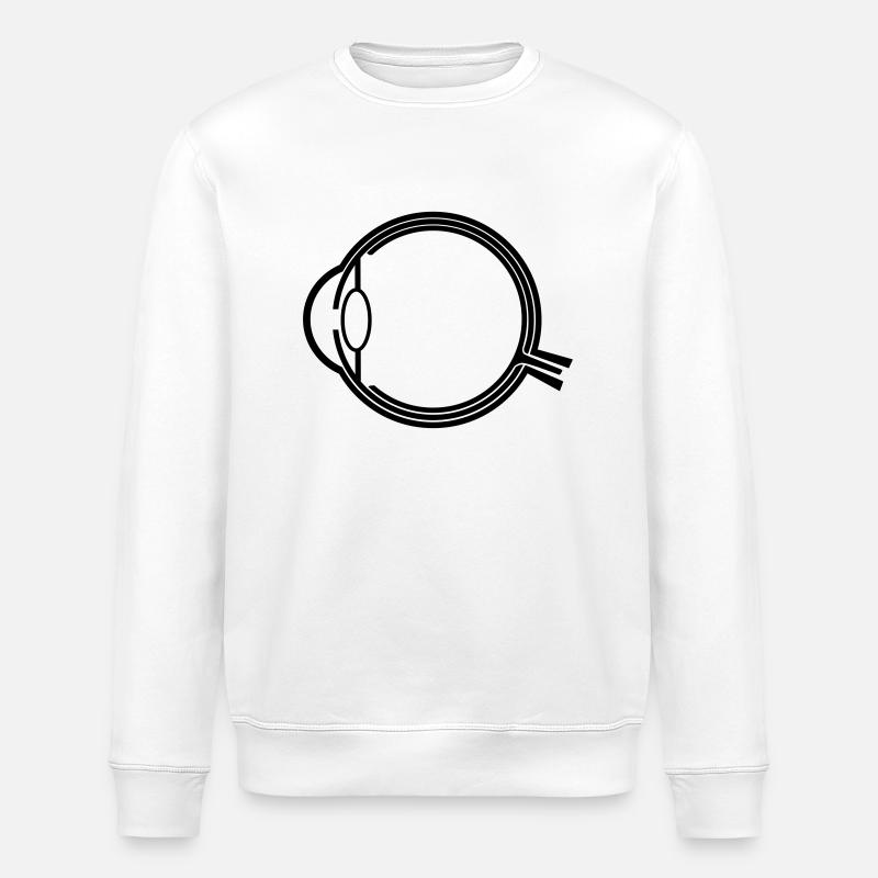 anatomie de l'oeil _g1a - Sweat bio ROLLER Stanley/Stella Unisexe - blanc