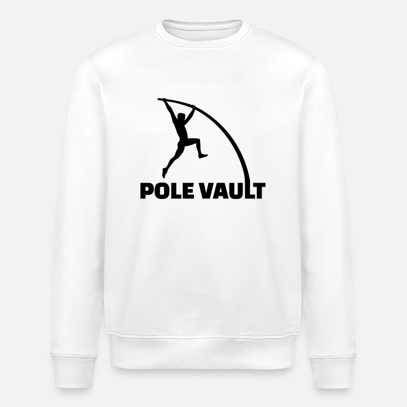Pole vault - Stanley/Stella ROLLER Unisex Organic Sweatshirt - white
