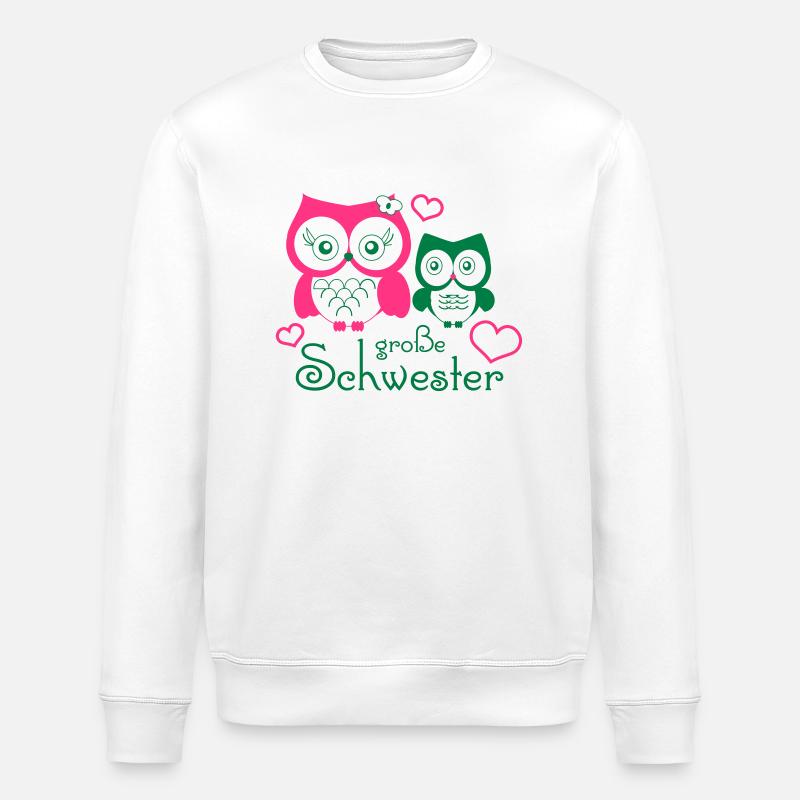 große Schwester - Stanley/Stella Unisex Bio-Sweatshirt ROLLER - Weiß