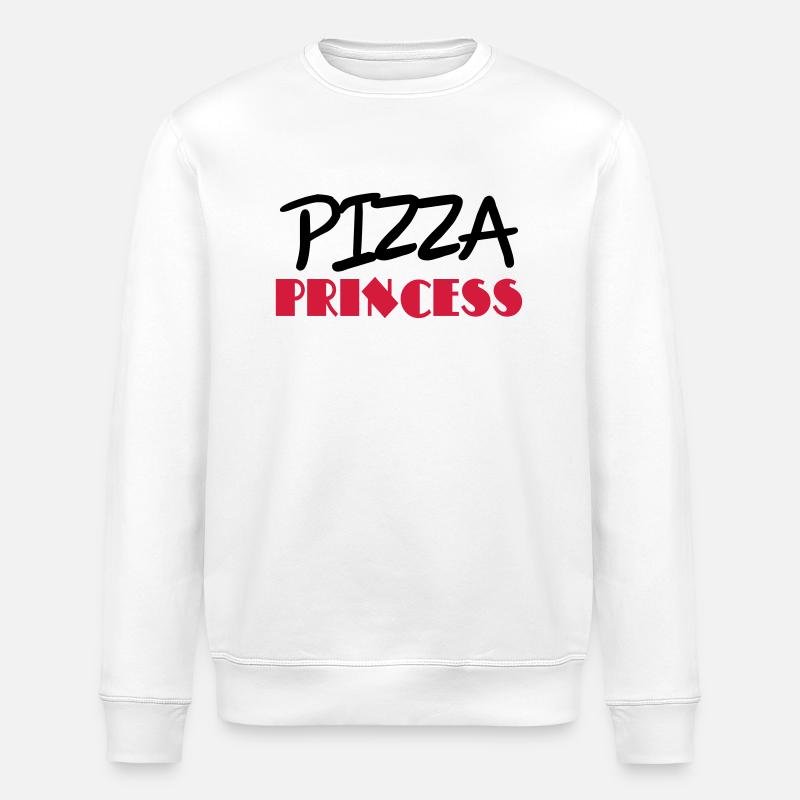 Pizza Princess - Stanley/Stella Unisex Bio-Sweatshirt ROLLER - Weiß