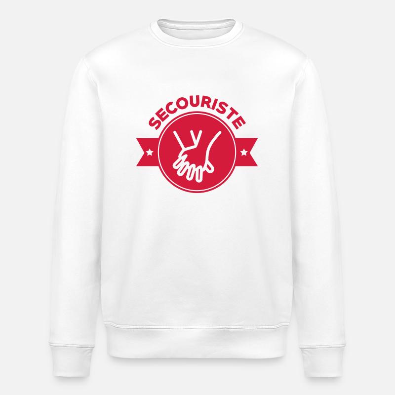 Secourisme / Secouriste / Secours / Secourir - Sweat bio ROLLER Stanley/Stella Unisexe - blanc