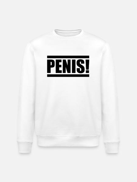 penis design - Stanley/Stella Unisex Bio-Sweatshirt ROLLER - Weiß