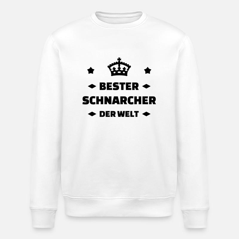 Ronfler / Ronfleur / Ronfleuse / Ronflement - Sweat bio ROLLER Stanley/Stella Unisexe - blanc