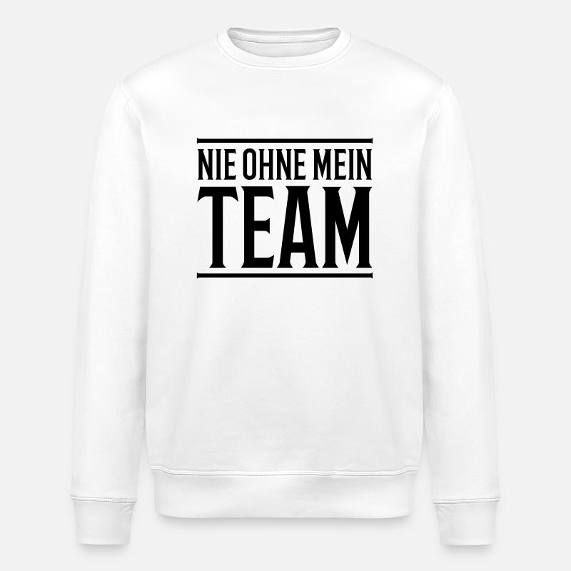team nie ohne design - Stanley/Stella Unisex Bio-Sweatshirt ROLLER - Weiß