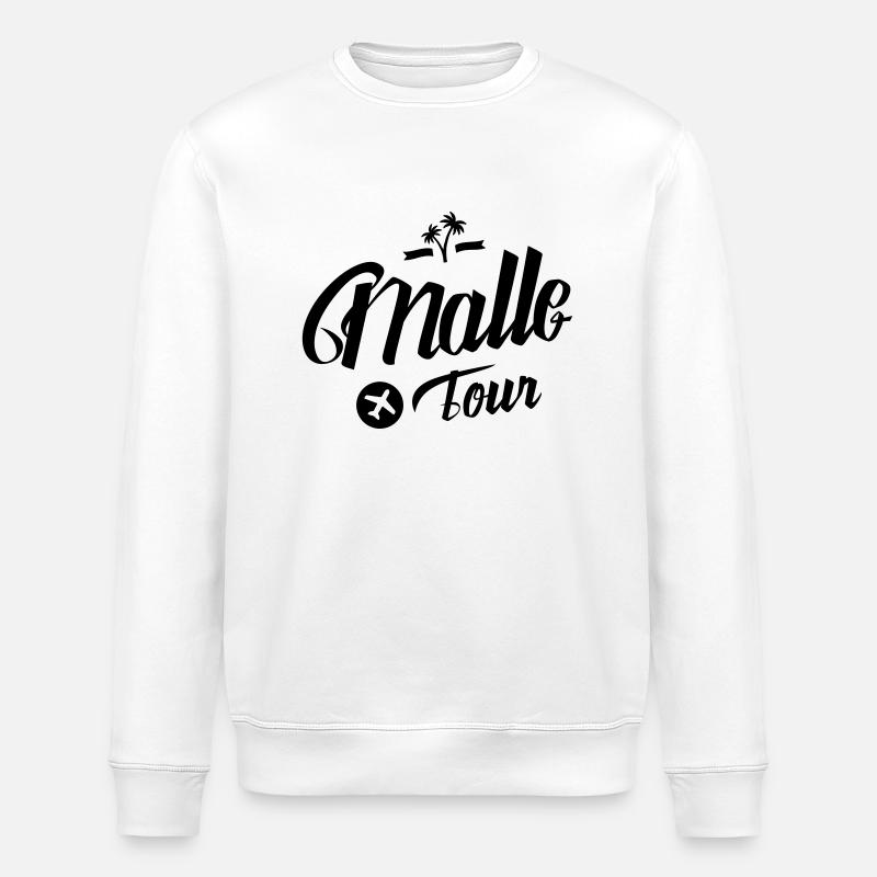 malle tour - Stanley/Stella Unisex Bio-Sweatshirt ROLLER - Weiß