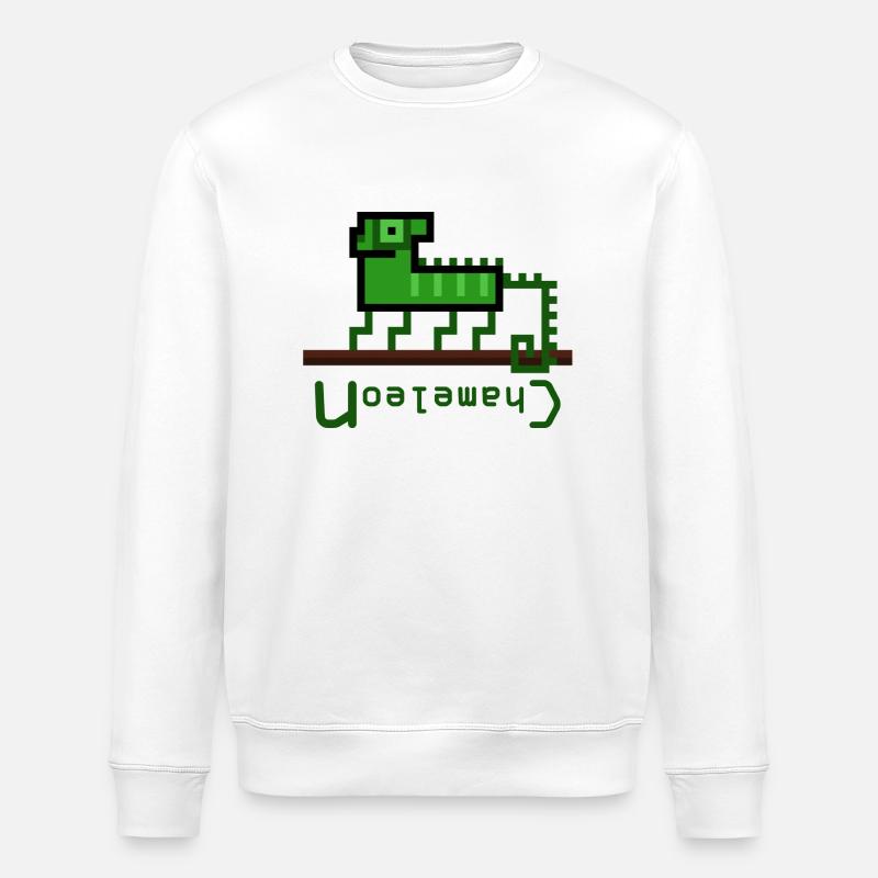 Chameleonlogo - Stanley/Stella ROLLER Unisex Organic Sweatshirt - white