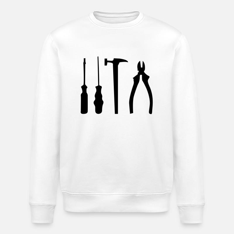 outil - Sweat bio ROLLER Stanley/Stella Unisexe - blanc