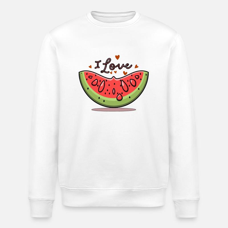 PASTÈQUE - Sweat bio ROLLER Stanley/Stella Unisexe - blanc