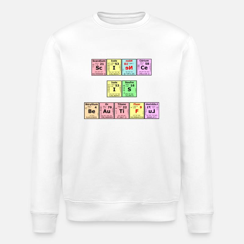 Wissenschaft ist schön - Stanley/Stella Unisex Bio-Sweatshirt ROLLER - Weiß