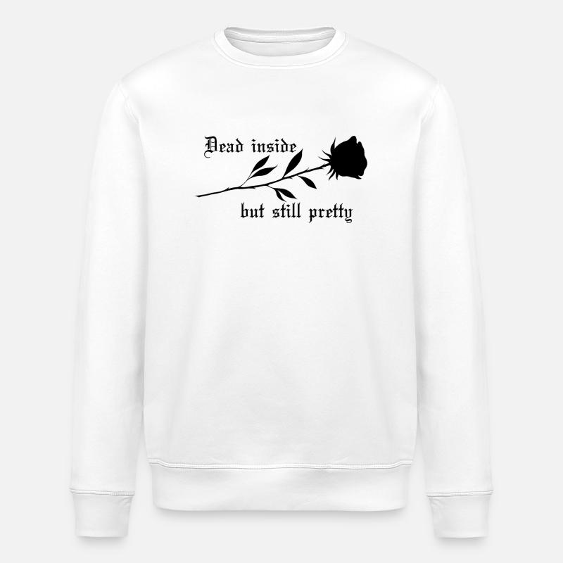 Dead Inside Rose - Stanley/Stella Unisex Bio-Sweatshirt ROLLER - Weiß
