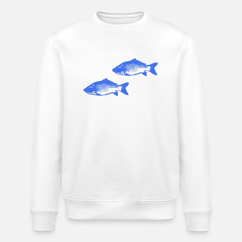 Fische - Stanley/Stella Unisex Bio-Sweatshirt ROLLER - Weiß