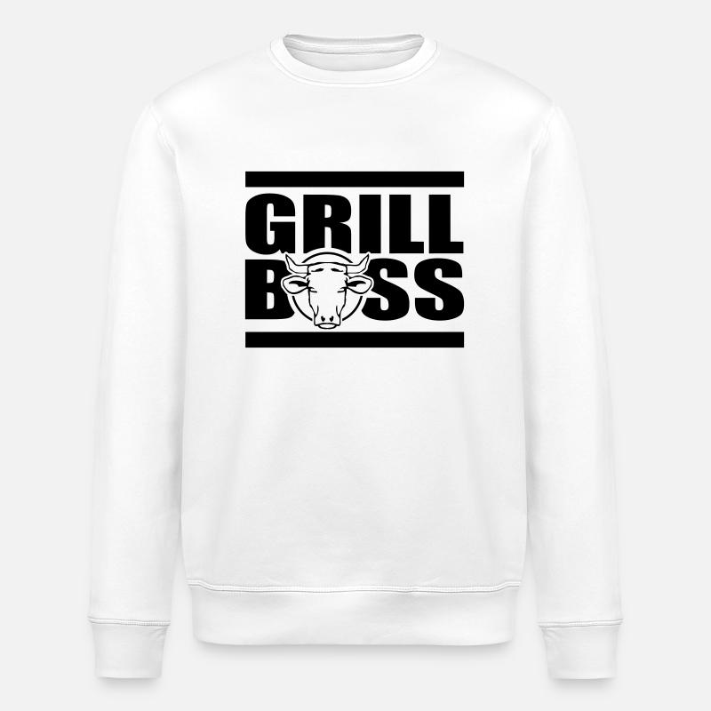 grill - Stanley/Stella ROLLER Unisex Organic Sweatshirt - white