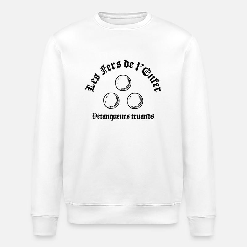 Les Fers de l Enfer - Stanley/Stella Unisex Bio-Sweatshirt ROLLER - Weiß