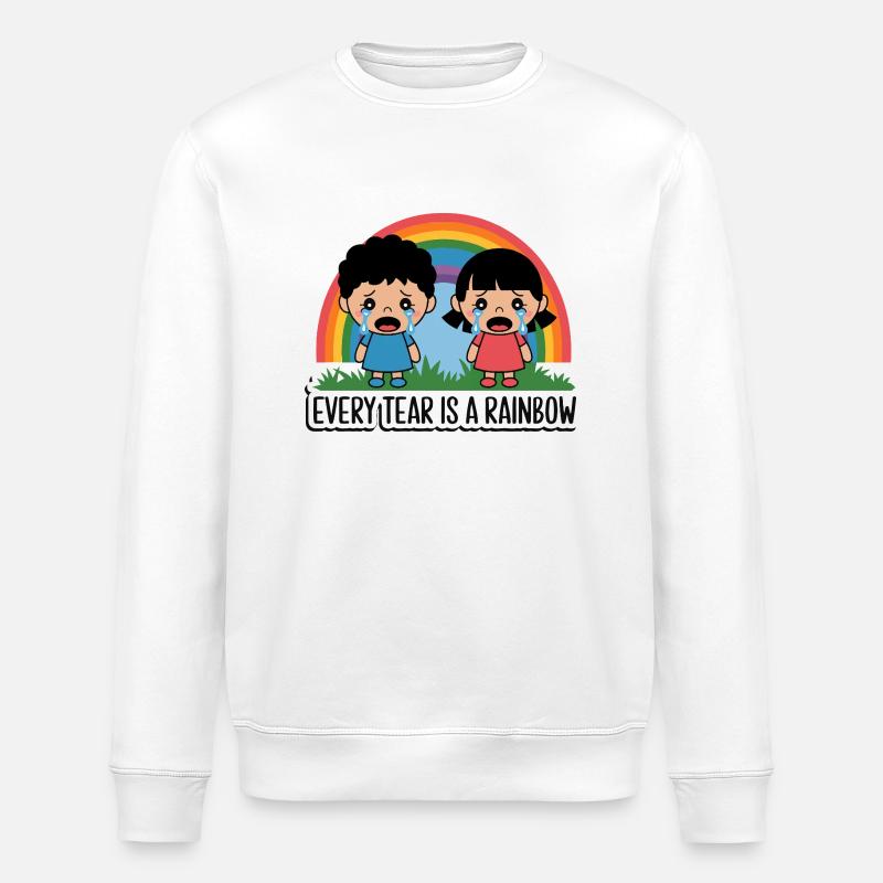 WEINENDE KINDER - Stanley/Stella Unisex Bio-Sweatshirt ROLLER - Weiß