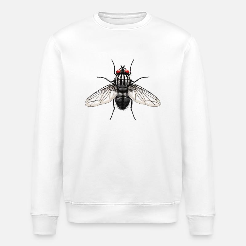 Mouche - Sweat bio ROLLER Stanley/Stella Unisexe - blanc