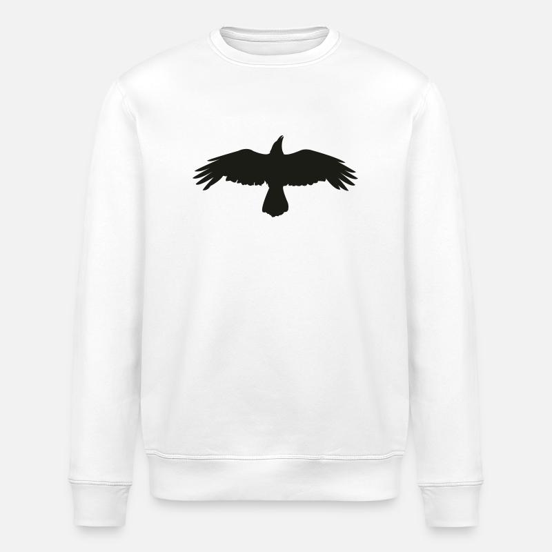 CROW - Stanley/Stella Unisex Bio-Sweatshirt ROLLER - Weiß