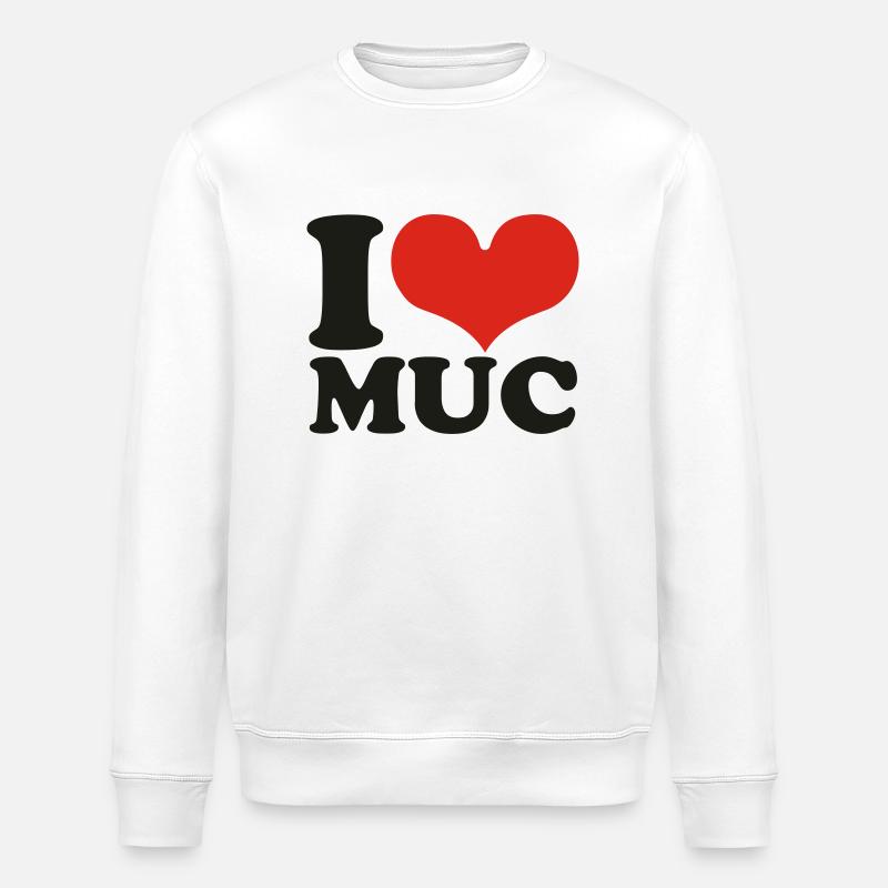 Munich - Sweat bio ROLLER Stanley/Stella Unisexe - blanc