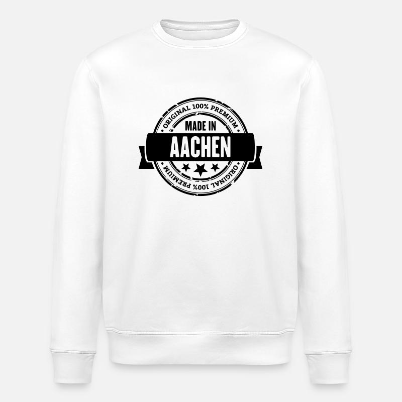 Made in Aachen - Stanley/Stella Unisex Bio-Sweatshirt ROLLER - Weiß