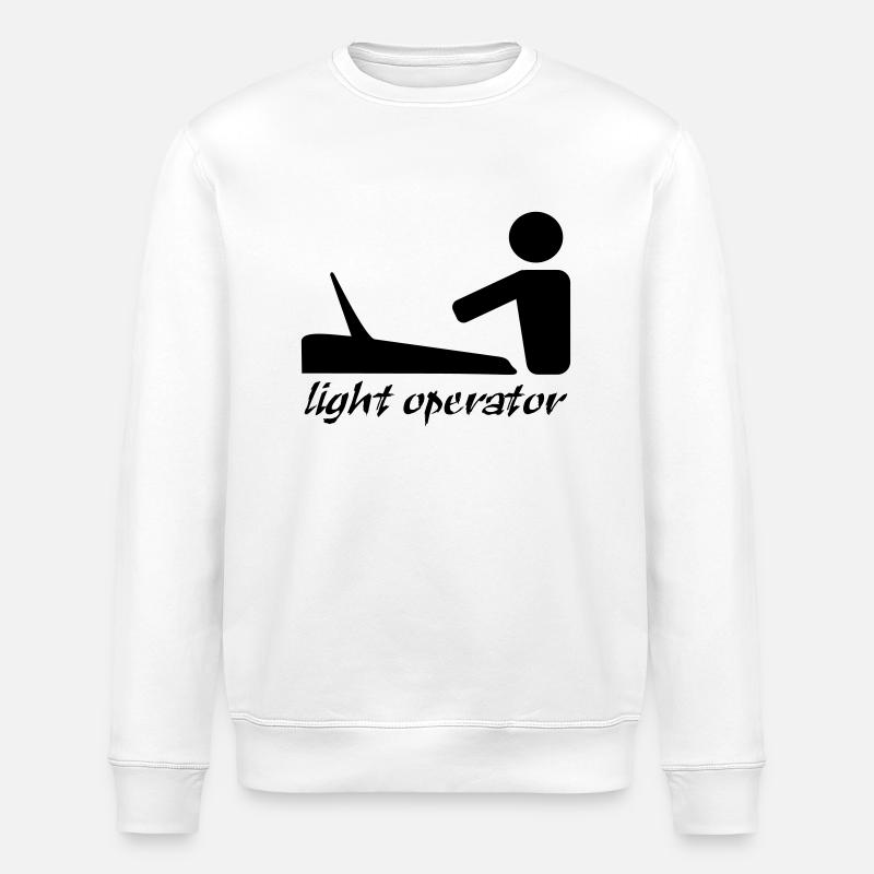 lightoperator_text - Stanley/Stella Unisex Bio-Sweatshirt ROLLER - Weiß