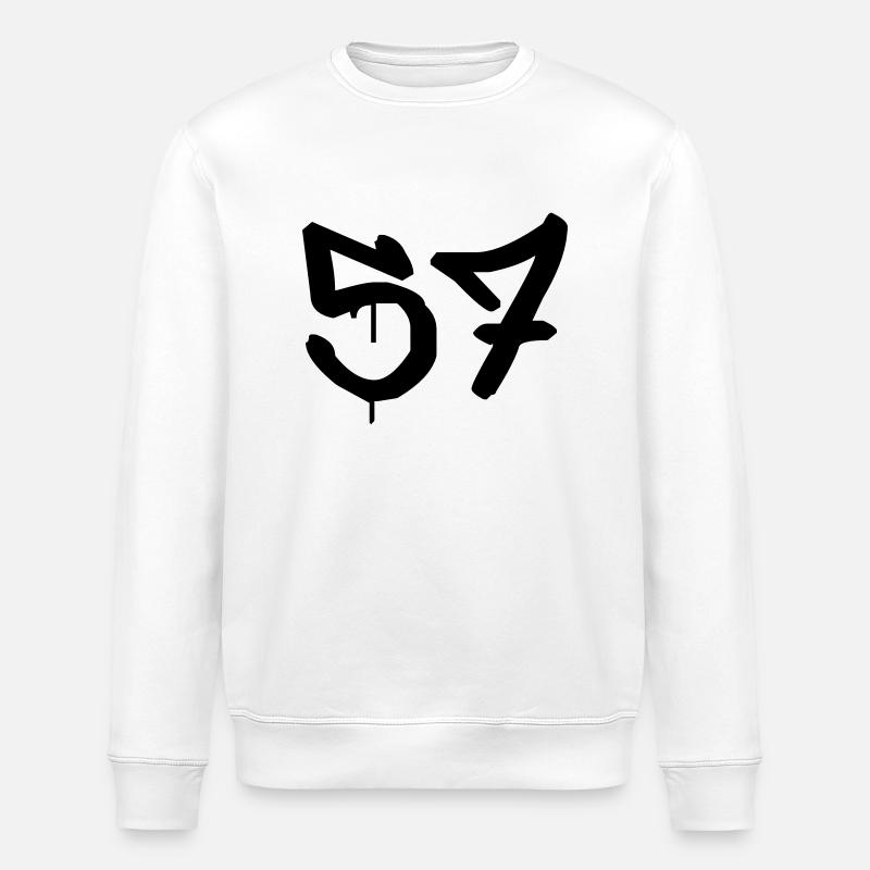 Graffiti : 57 - Stanley/Stella ROLLER Unisex Organic Sweatshirt - white
