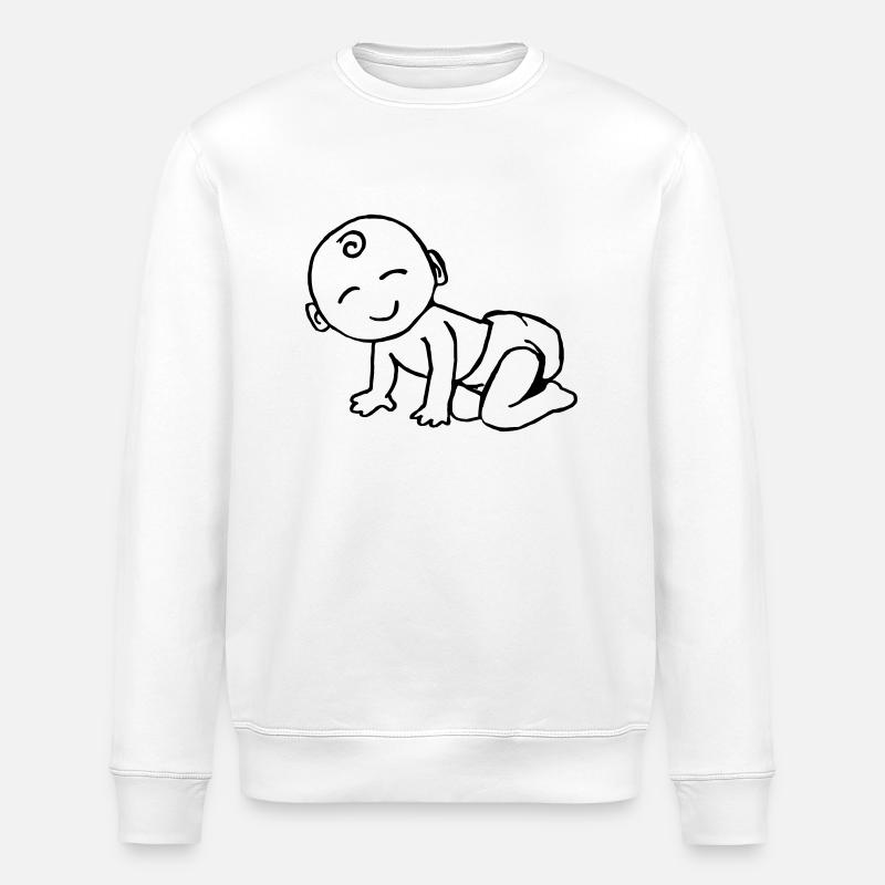 Baby Comic - Stanley/Stella ROLLER Unisex Organic Sweatshirt - white