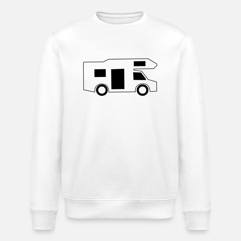 Wohnmobil / Geschenk - Stanley/Stella Unisex Bio-Sweatshirt ROLLER - Weiß
