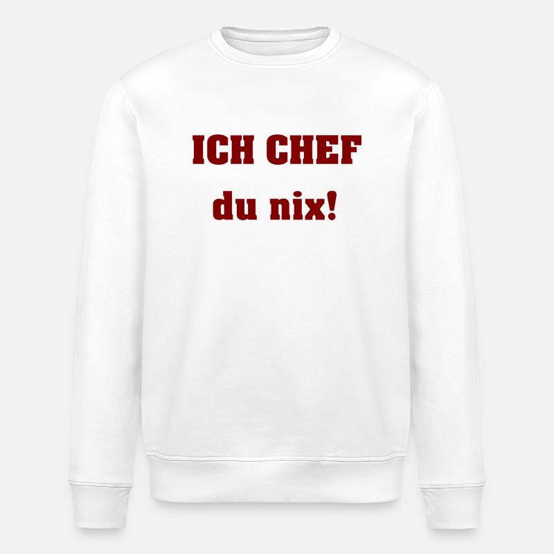 Je chef du néant - Sweat bio ROLLER Stanley/Stella Unisexe - blanc