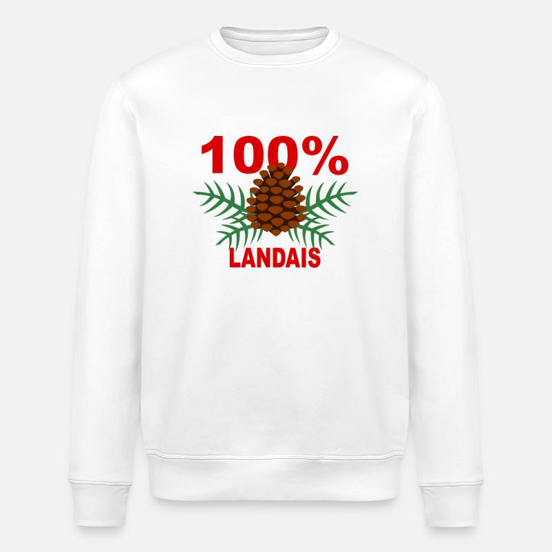 100/100 Landais - Stanley/Stella Unisex Bio-Sweatshirt ROLLER - Weiß