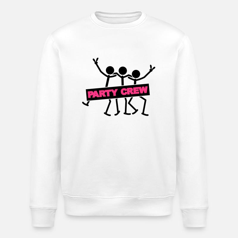 Party Crew Team - Sweat bio ROLLER Stanley/Stella Unisexe - blanc