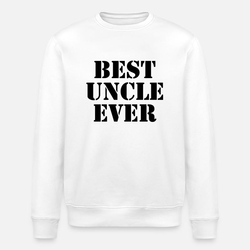Best Uncle ever - Sweat bio ROLLER Stanley/Stella Unisexe - blanc