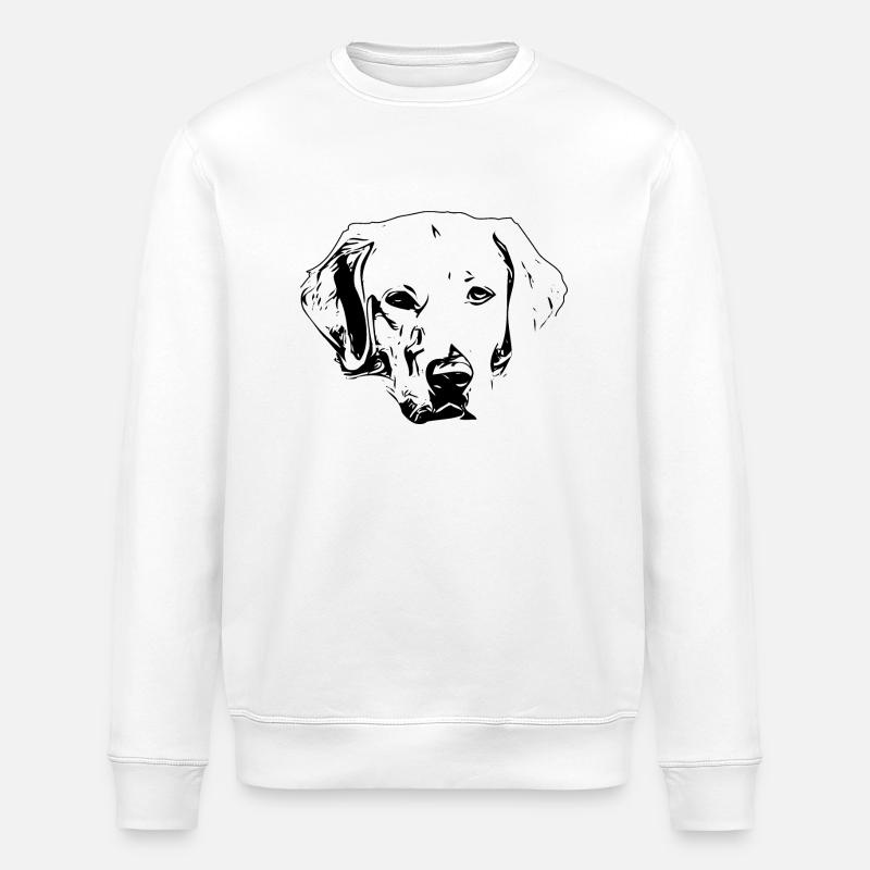Labrador - Stanley/Stella Unisex Bio-Sweatshirt ROLLER - Weiß